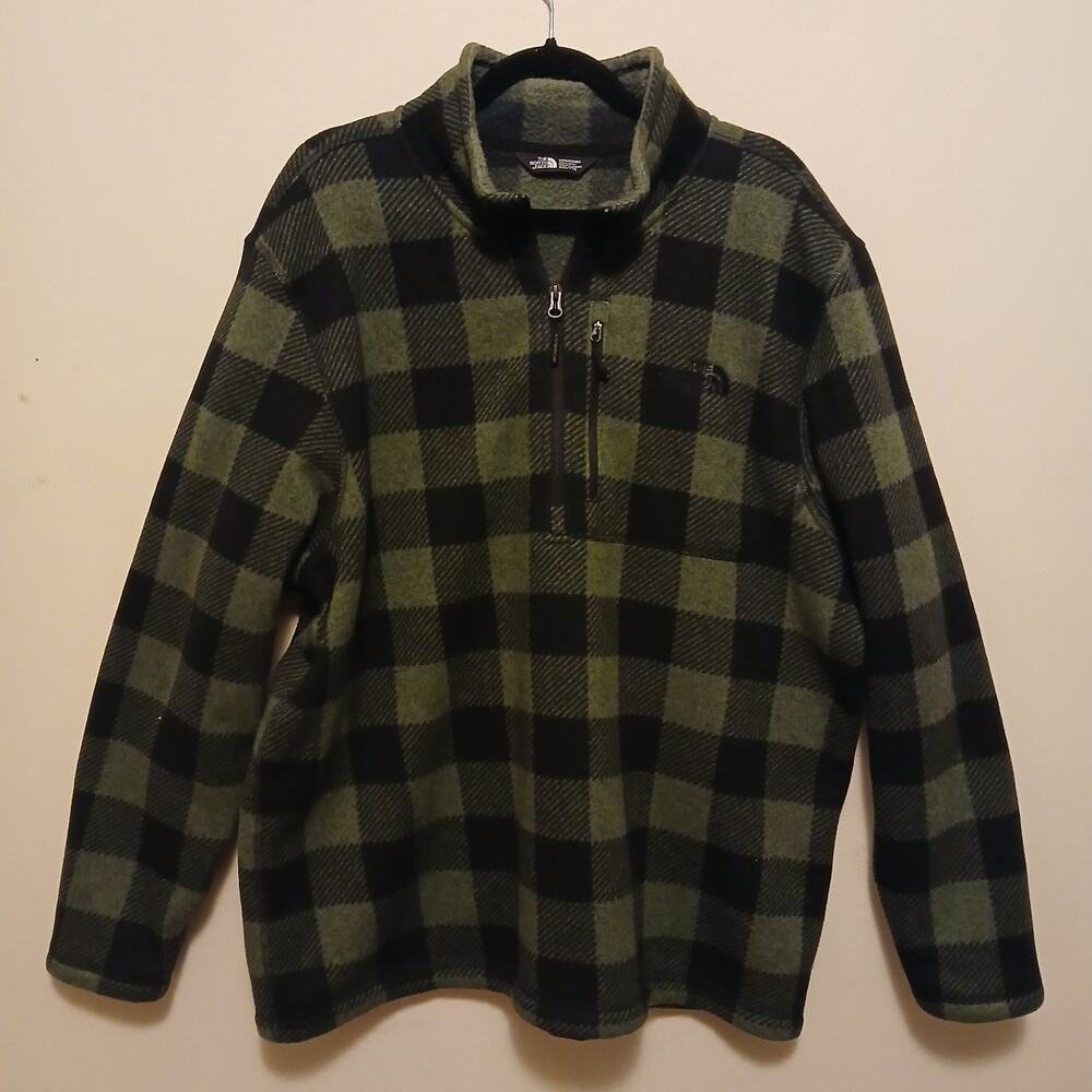 The North Face Mens Jacket 2XL Buffalo Plaid 1/4 Zip Lumberjack Classic Gorpcore